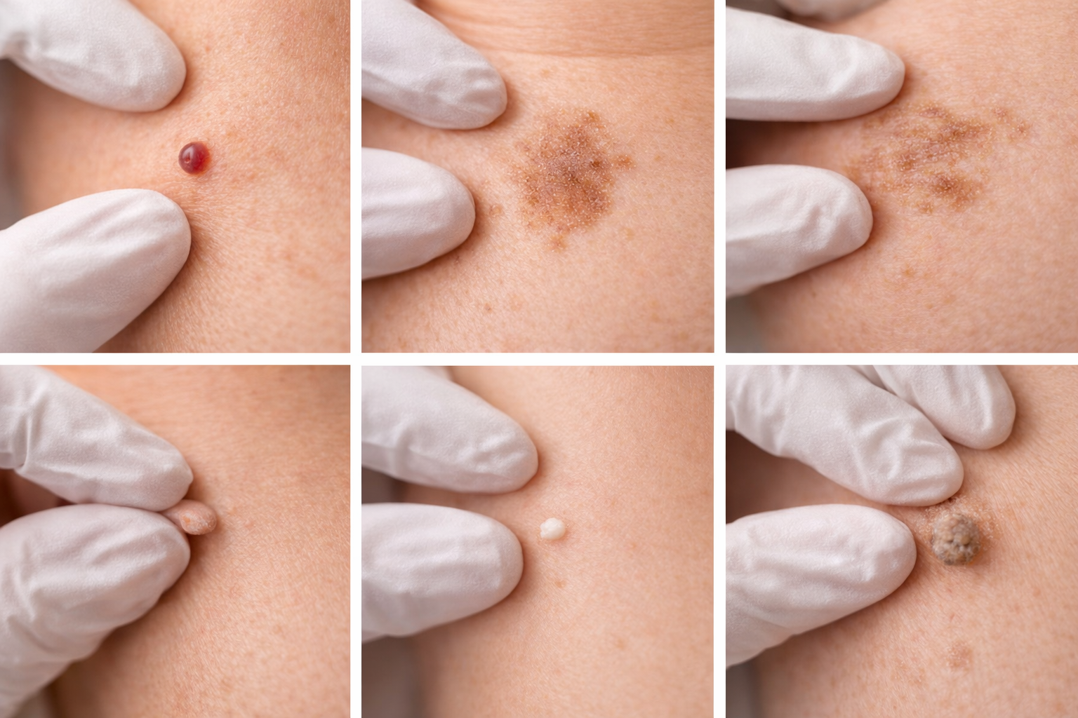 A close-up image of a person's skin, showing a small, discreet area of concern that is being gently treated with cooling technology.